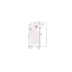 Armoire réfrigérée positive inox GN 2/1 600 l
