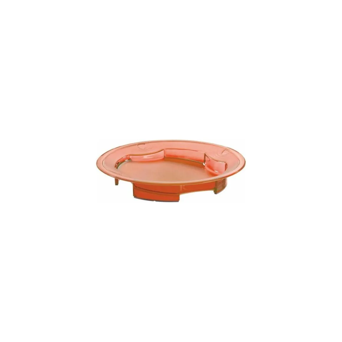Assiette antidérapante orange ø 23,5 cm - par 12