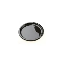 Assiette à carpaccio PET noir ø 23 cm - par 25