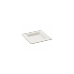Assiette carrée bagasse ø 15 cm - par 50