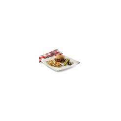 Assiette carrée bio 26 cm en bagasse - par 40