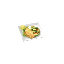 Assiette carrée carla porcelaine blanche 23 x 23 x 2 cm - par 6