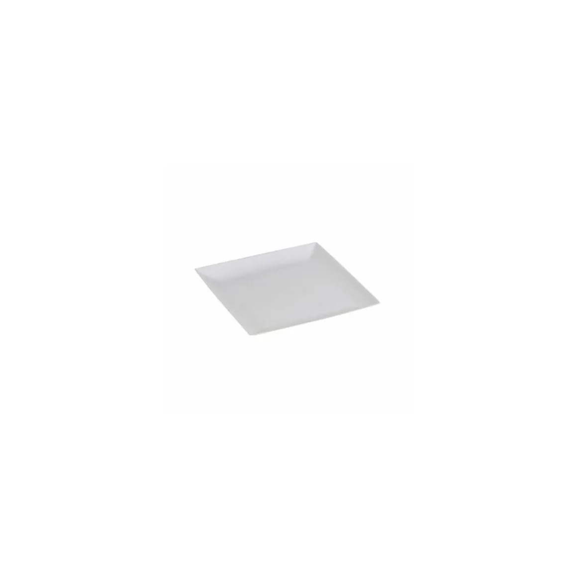 Assiette carrée en bagasse 18 x 18 cm - par 50