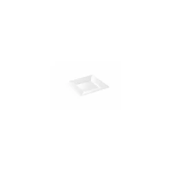 Assiette carrée réutilisable PS blanc 215 mm - par 12