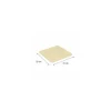 Assiette carton ingraissable kraft brun 250 x 250 mm - par 50