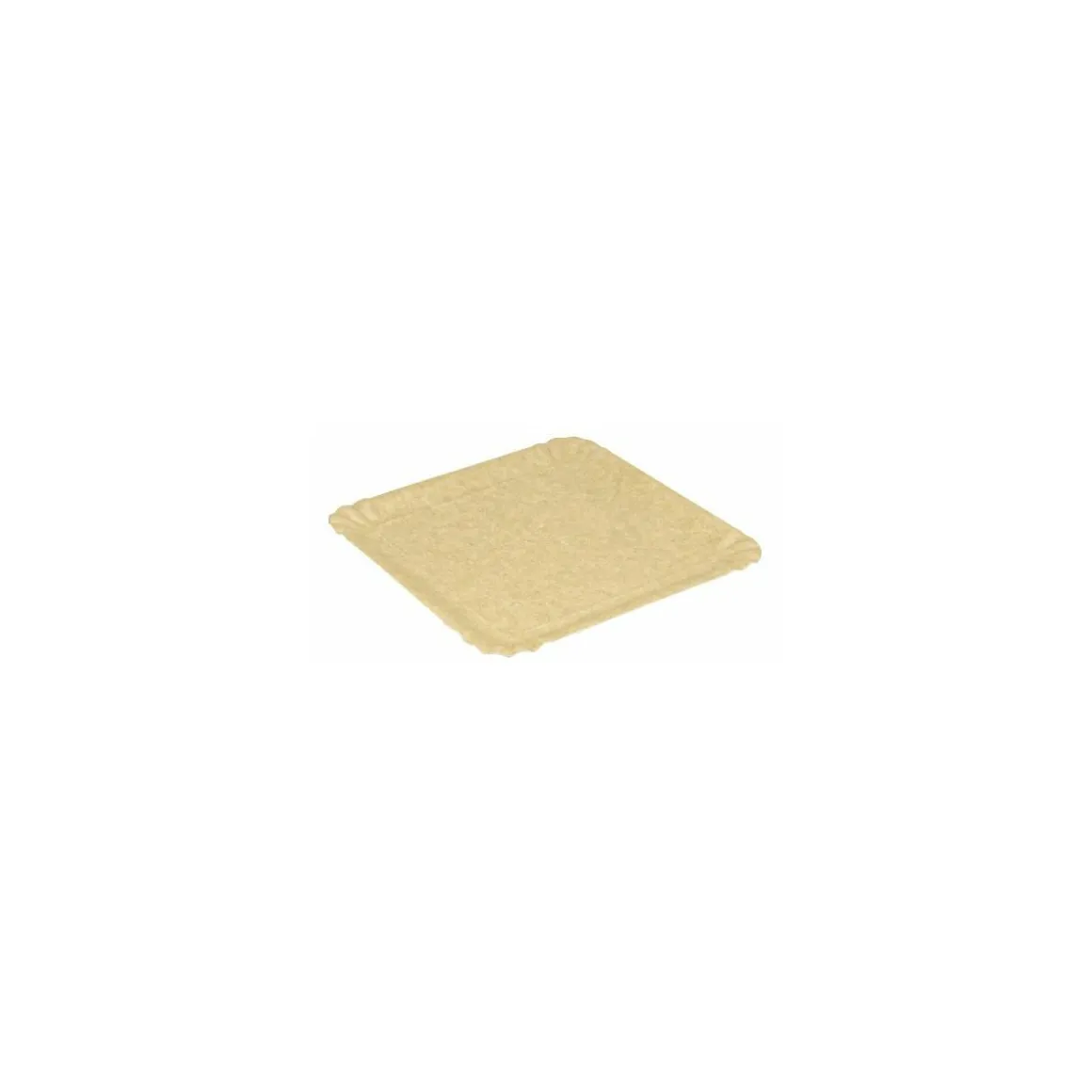 Assiette carton ingraissable kraft brun 135 x 205 mm - par 100