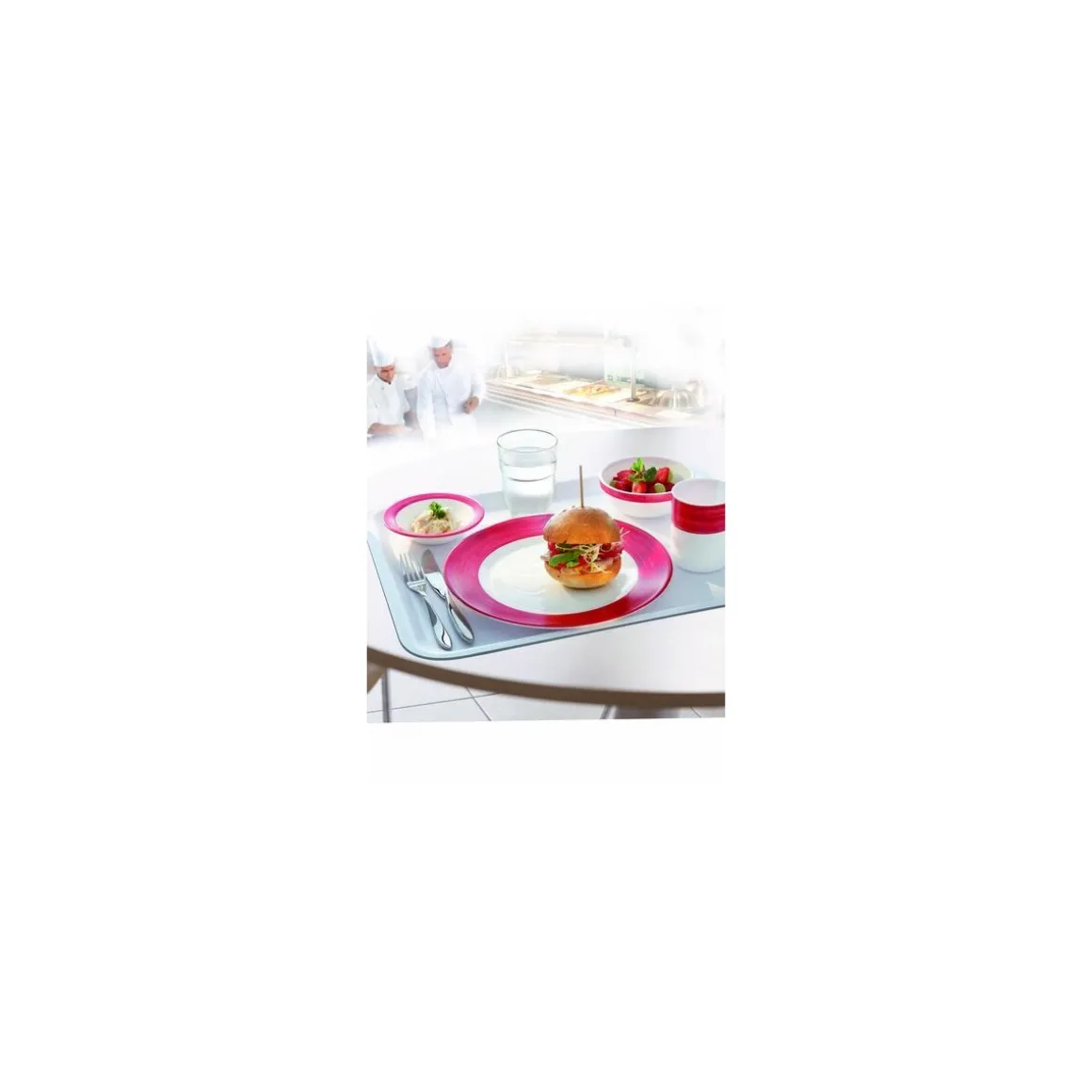 Assiette creuse brush cherry ø 22,5 cm - par 12
