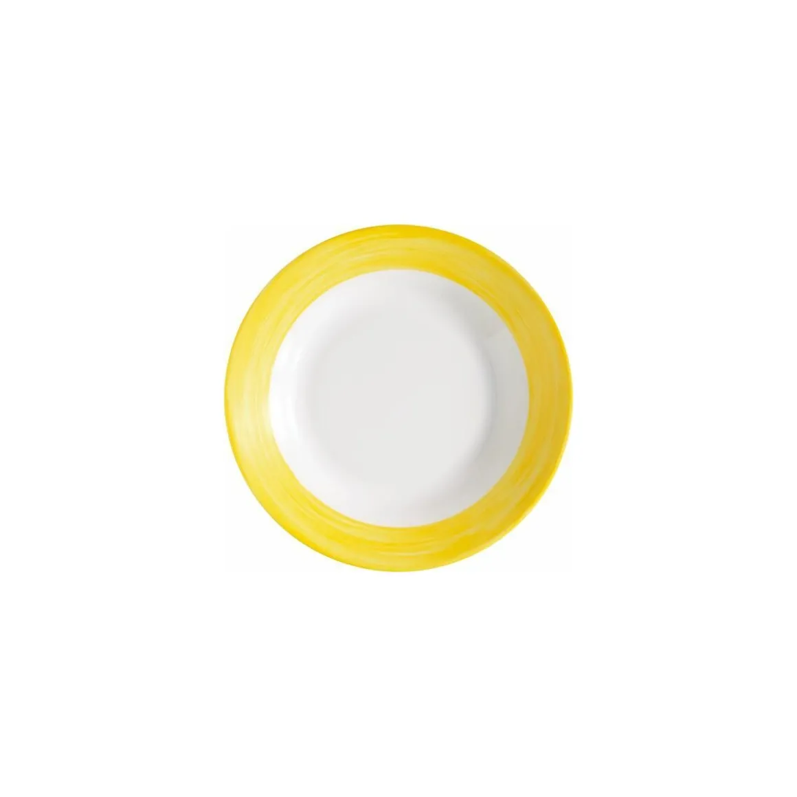 Assiette creuse Brush jaune ø 22,5 cm - par 12