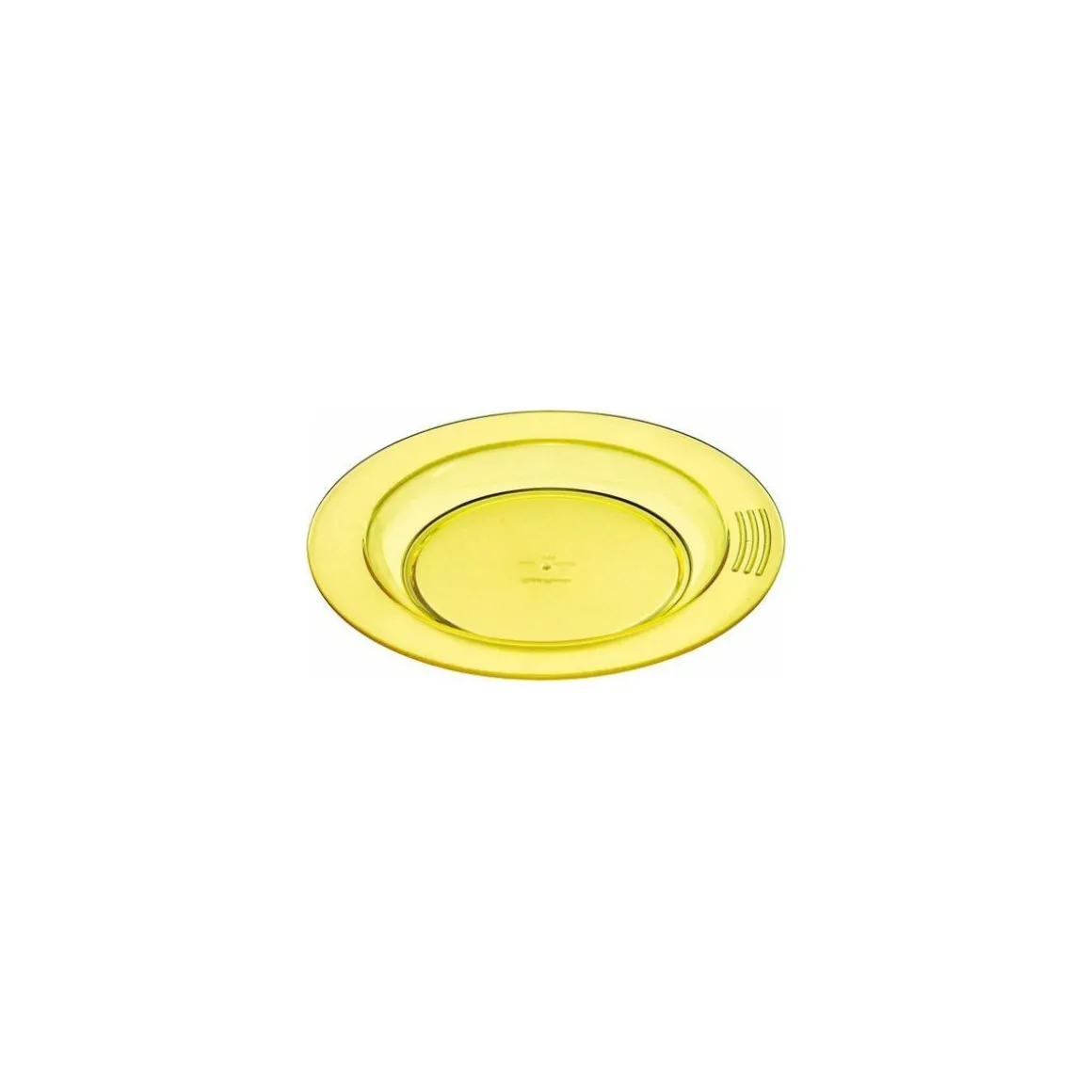 Assiette demi-creuse copolyester jaune ø 23,5 cm - par 6