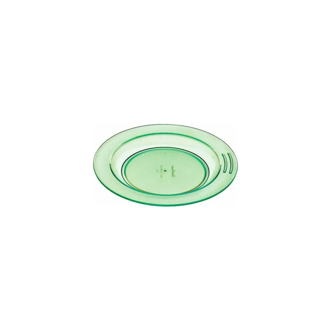 Assiette demi-creuse copolyester verte ø 23,5 cm - par 6
