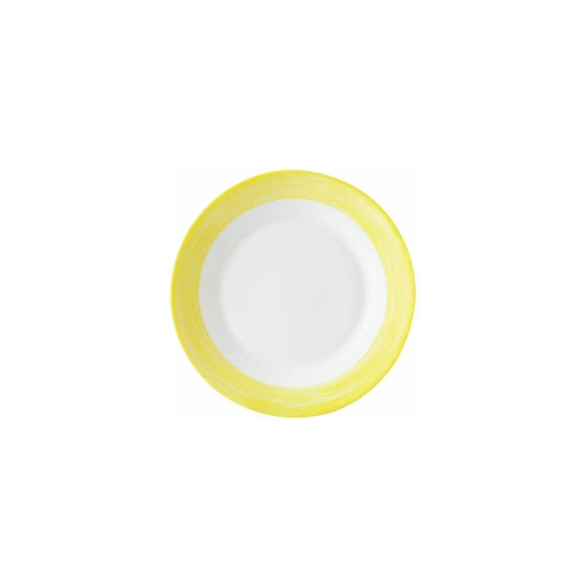 Assiette plate brush jaune ø 19,5 cm - par 24