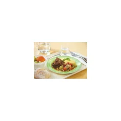 Assiette plate brush verte ø 23,5 cm - par 24