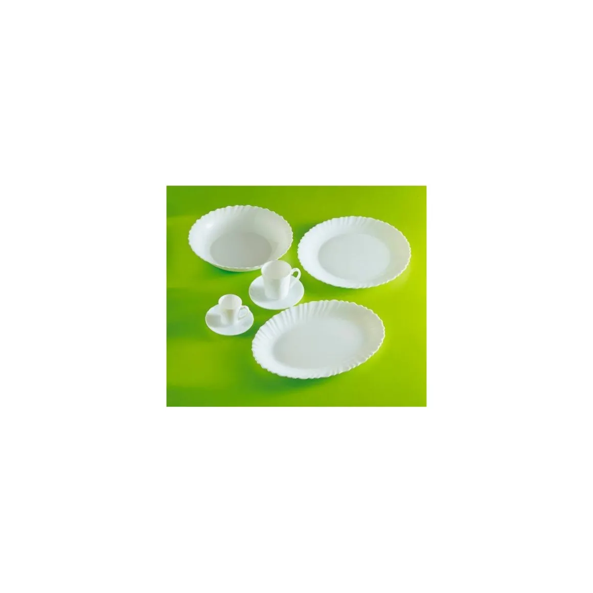 Assiette plate feston ø 23 cm - par 6