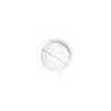 Assiette porcelaine 2 compartiments à petite séparation ø 23 cm - par 6