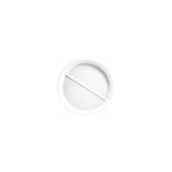 Assiette porcelaine 2 compartiments à petite séparation ø 23 cm - par 6