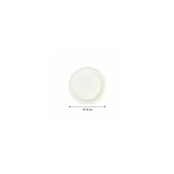 Assiette ronde en bagasse Ø 18 cm - par 50