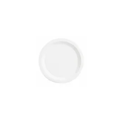 Assiette semi-creuse blanche verre trempé ø 25 cm - par 6