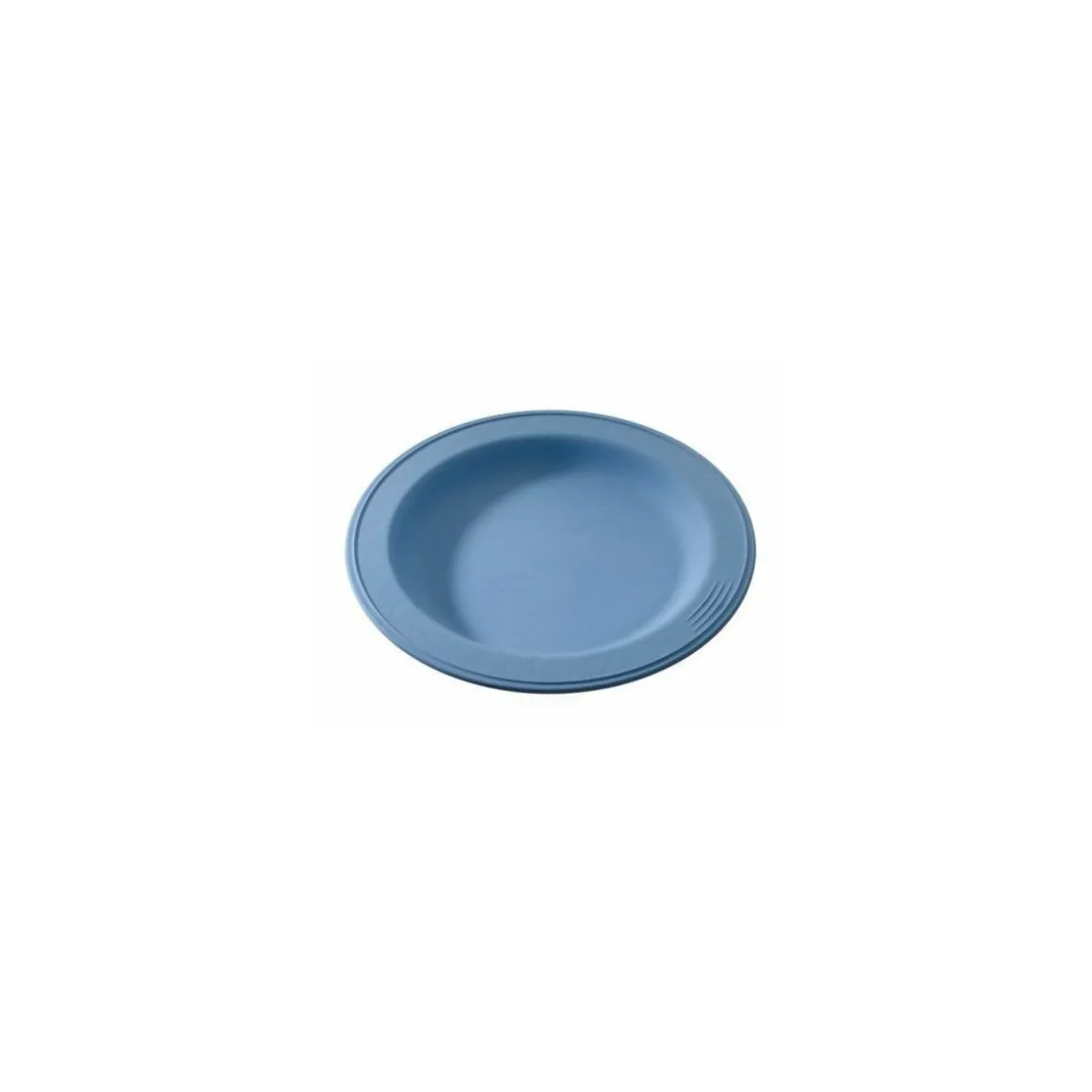 Assiette végétale réutilisable Lilitouch bleu ø 18 cm - par 15