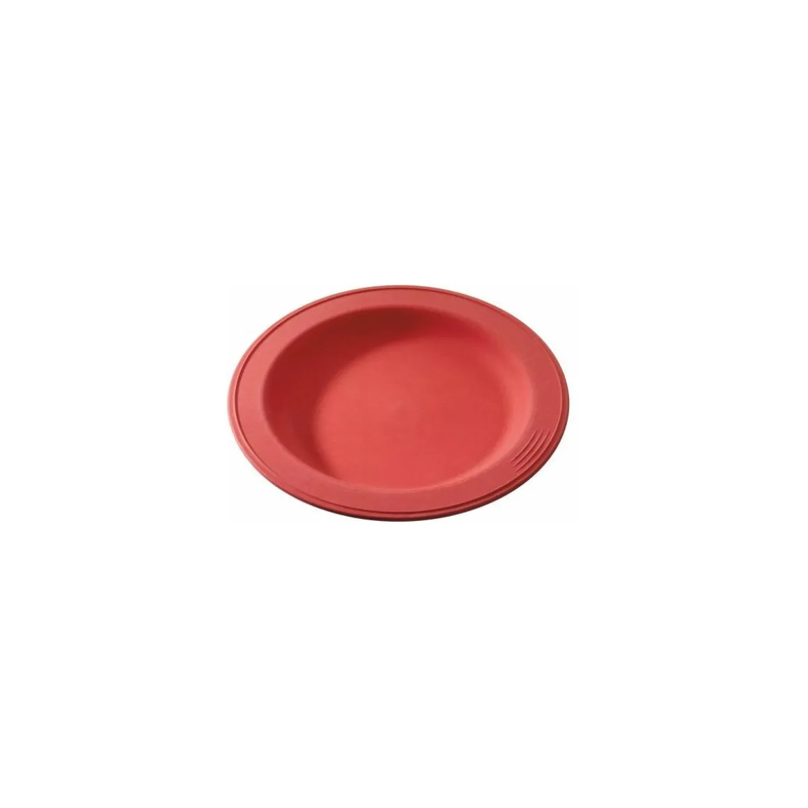 Assiette végétale réutilisable Lilitouch rouge ø 23 cm - par 15