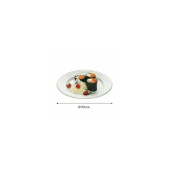 Assiette wave bagasse ø 23 cm - par 50