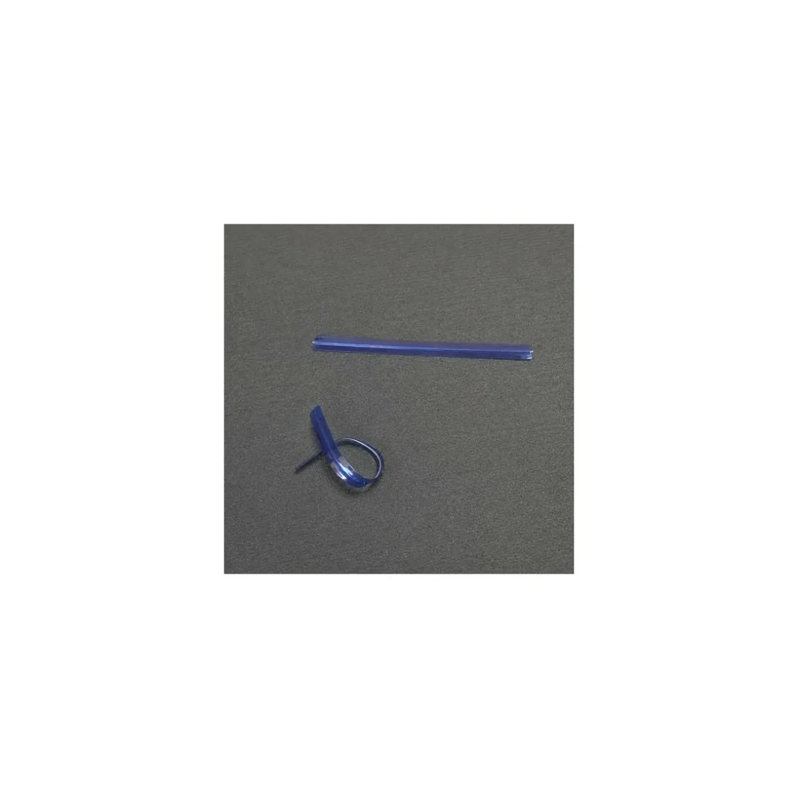 Attache cellophane bleu format 9 x 0,7 cm - par 2000