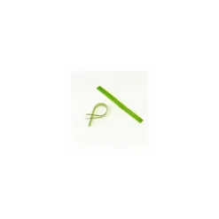 Attache cellophane vert 9 x 0,7 cm - par 2000