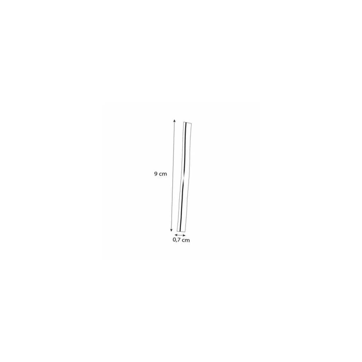 Attache cellophane vert 9 x 0,7 cm - par 2000