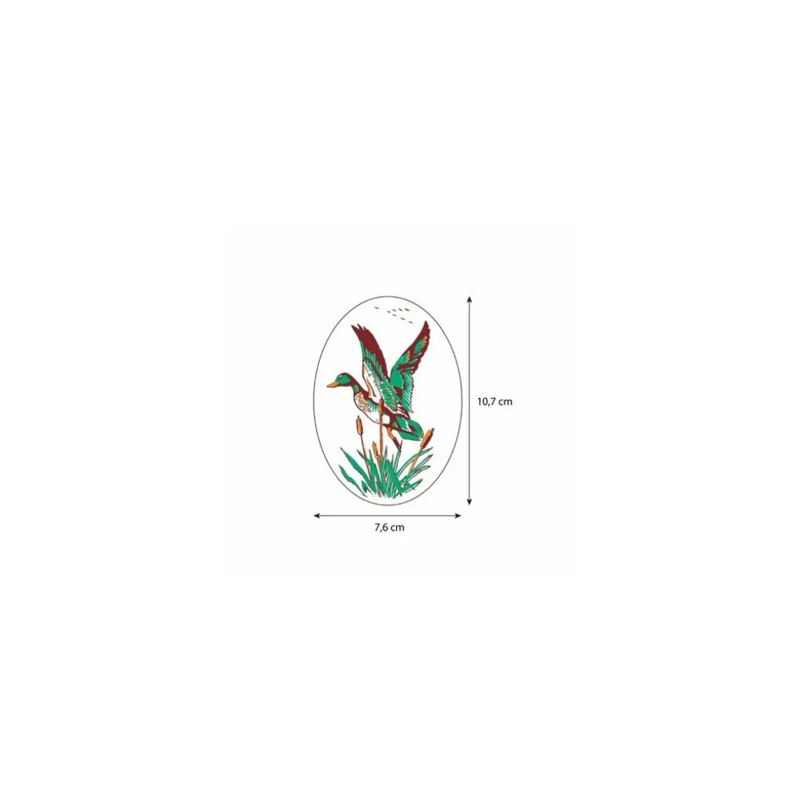 Azyme canard ovale 107 x 76 mm - par 18