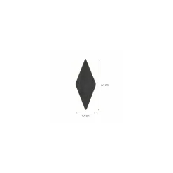Azyme losange noir 24 x 14 mm - par 260