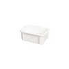 Bac empilable rectangulaire blanc PEHD 55 L 60 x 40 x 31,5 cm