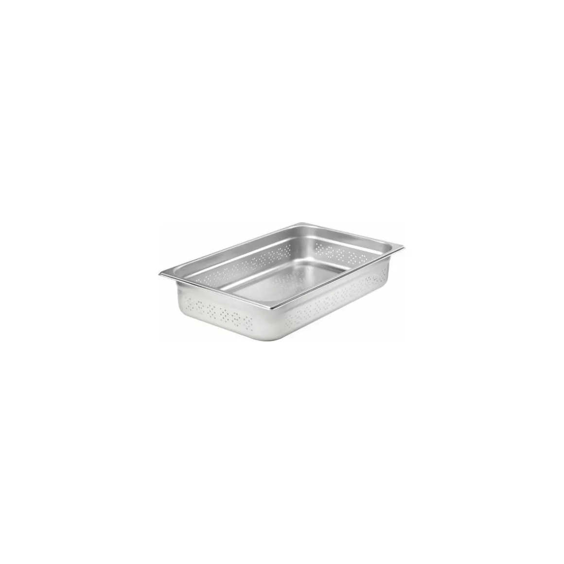 Bac gastronorme perforé inox GN 1/1 profondeur 10 cm
