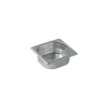 Bac gastronorme plein inox GN 1/6 profondeur 6,5 cm