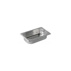 Bac gastronorme plein inox GN 1/4 profondeur 6,5 cm