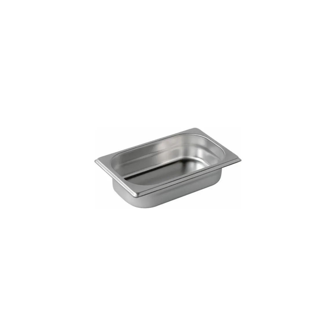 Bac gastronorme plein inox GN 1/4 profondeur 6,5 cm