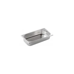 Bac gastronorme plein inox GN 1/3 profondeur 15 cm