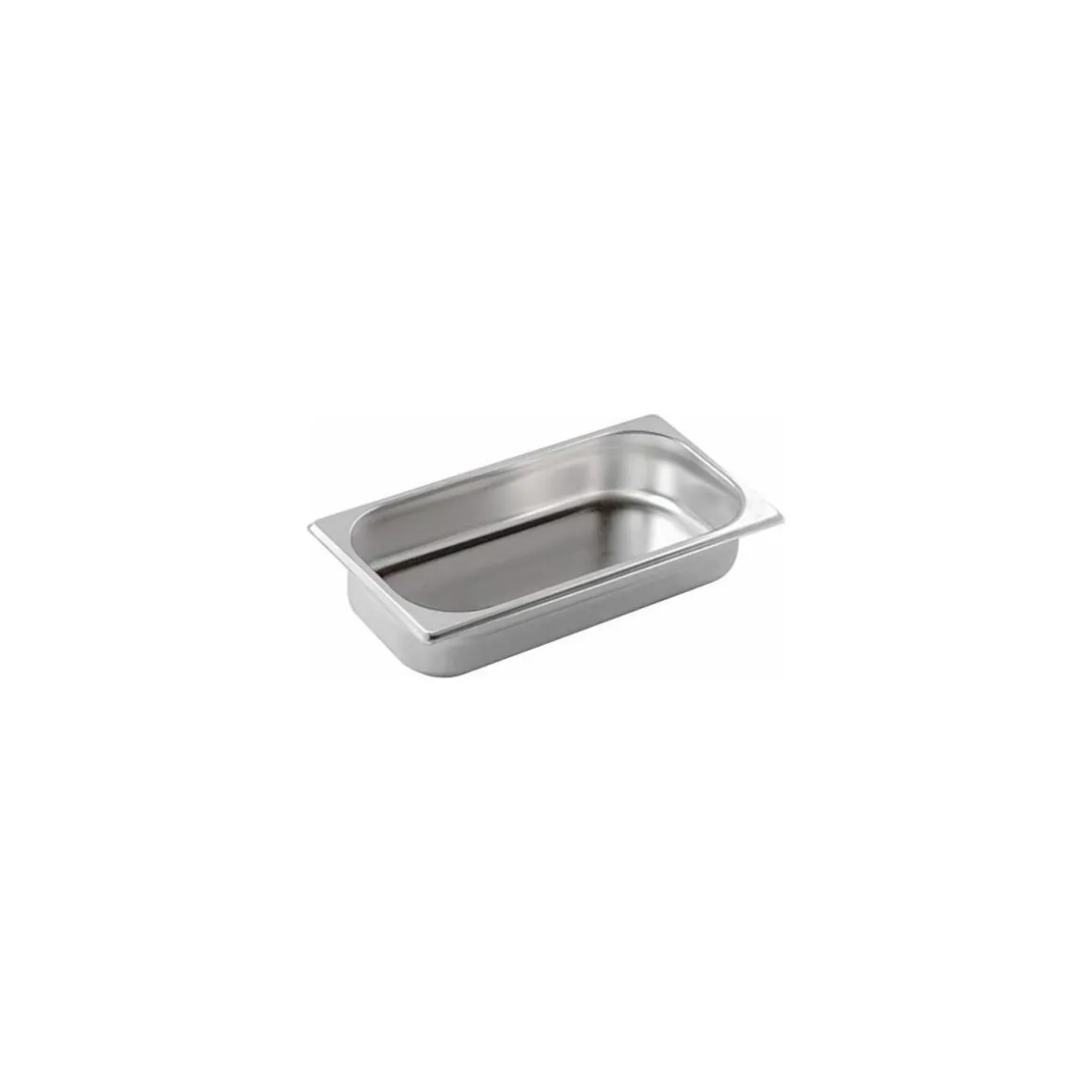 Bac gastronorme plein inox GN 1/3 profondeur 4 cm