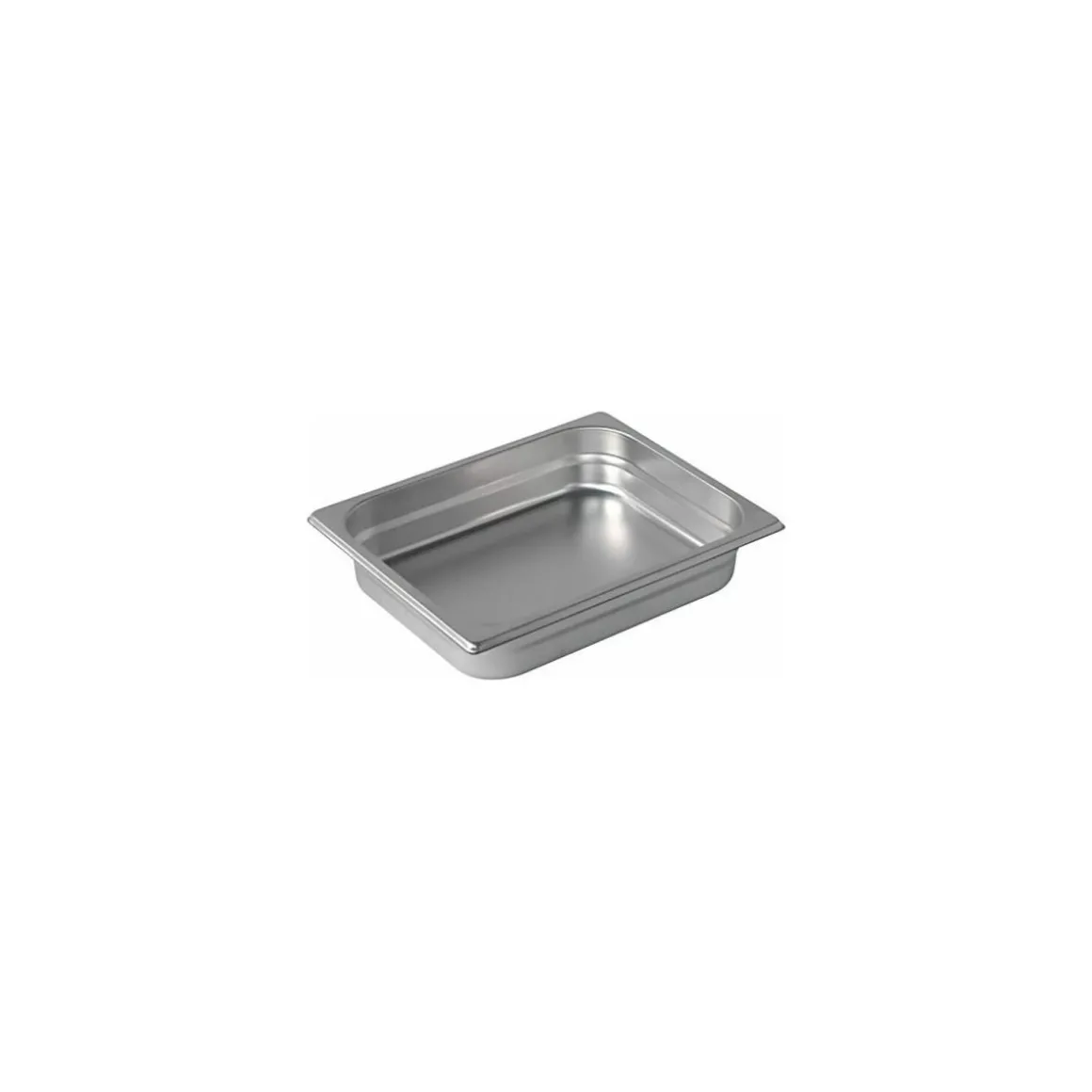 Bac gastronorme plein inox GN 1/2 profondeur 4 cm