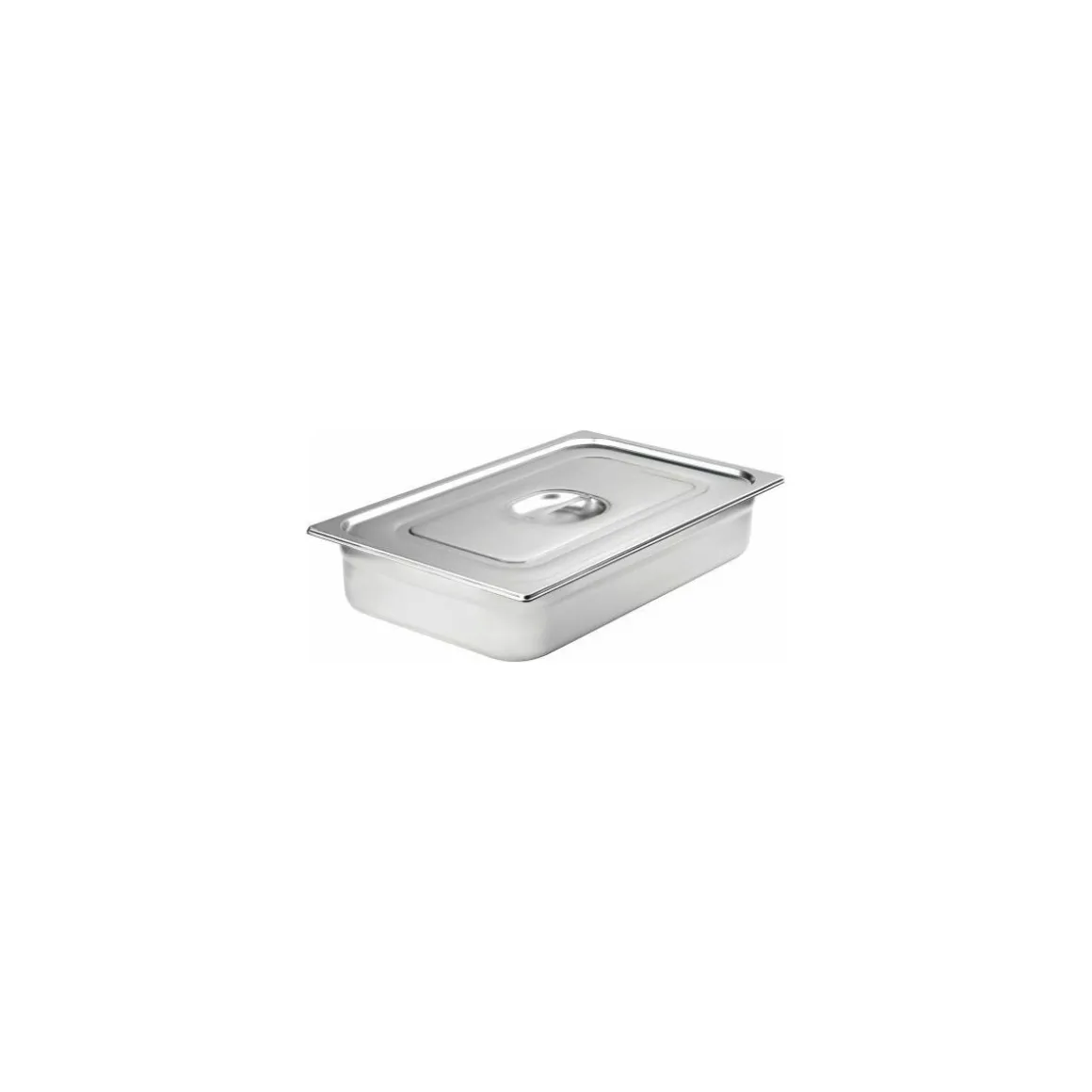 Bac gastronorme plein inox GN 1/1 profondeur 4 cm