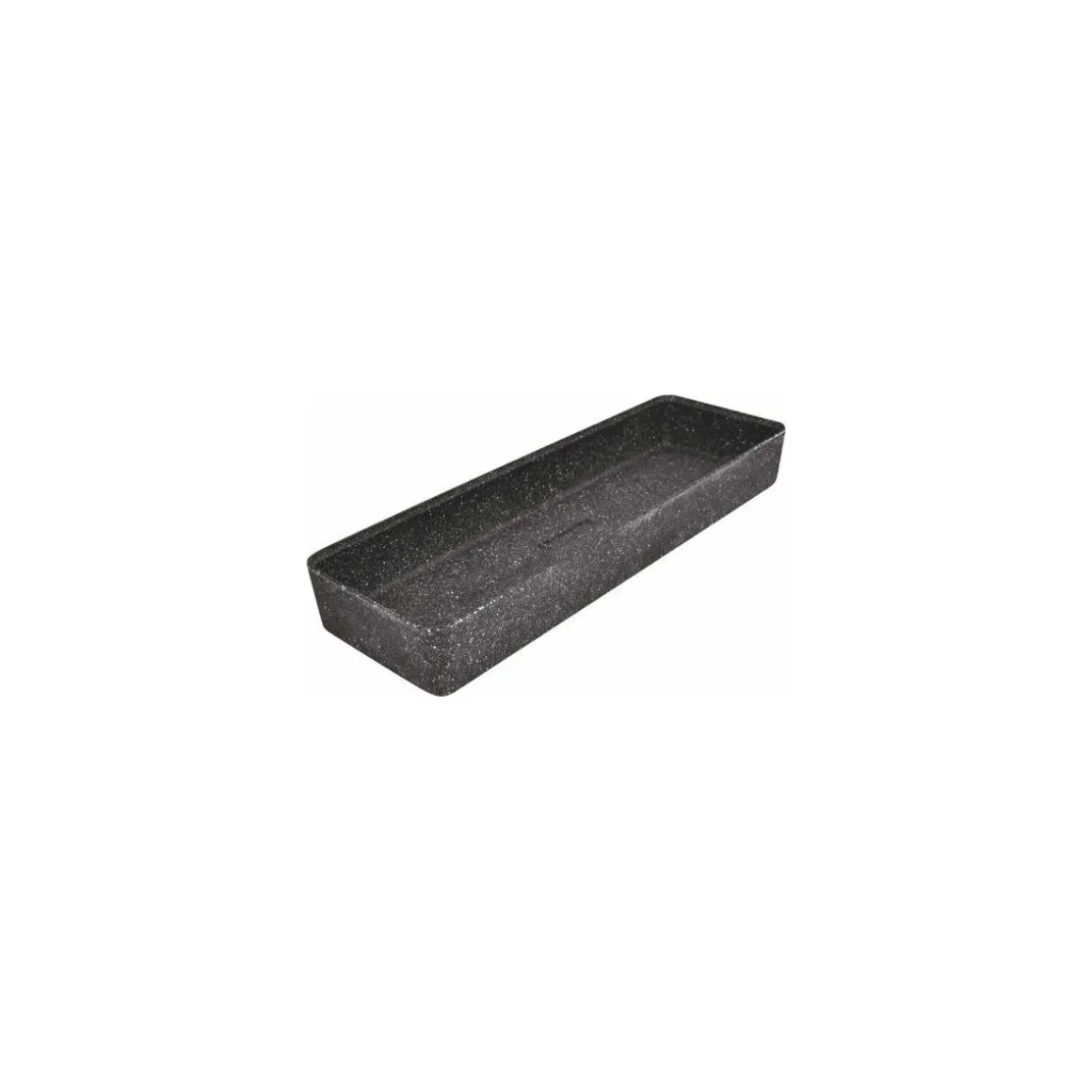 Bac kata crock mélamine noir 17,5 x 52 x 7 cm