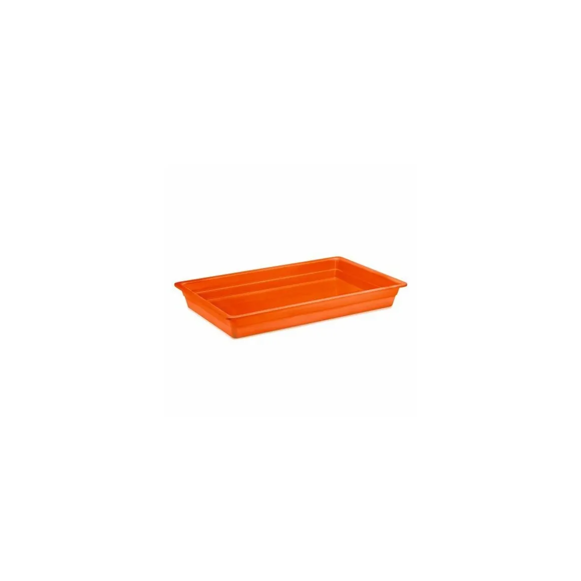 Bac mélamine orange GN 1/2 H. 2 cm