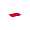 Bac mélamine rouge GN 1/1 H. 6,5 cm