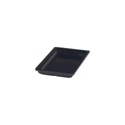 Bac mélamine Vestah noir GN 1/4 H. 3 cm