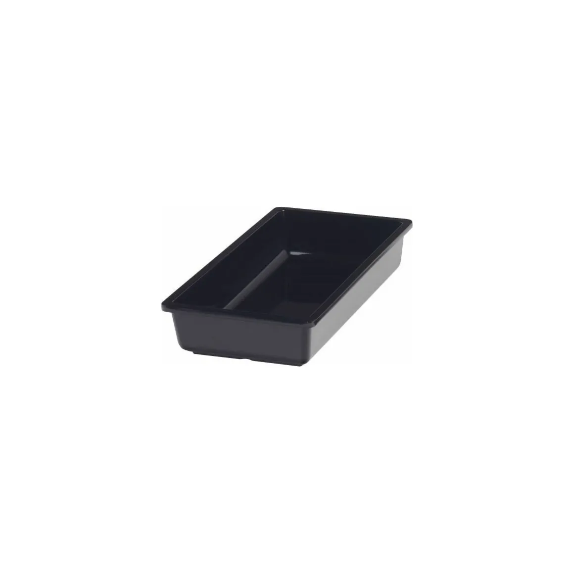 Bac mélamine Vestah noir GN 1/3 H. 6,5 cm