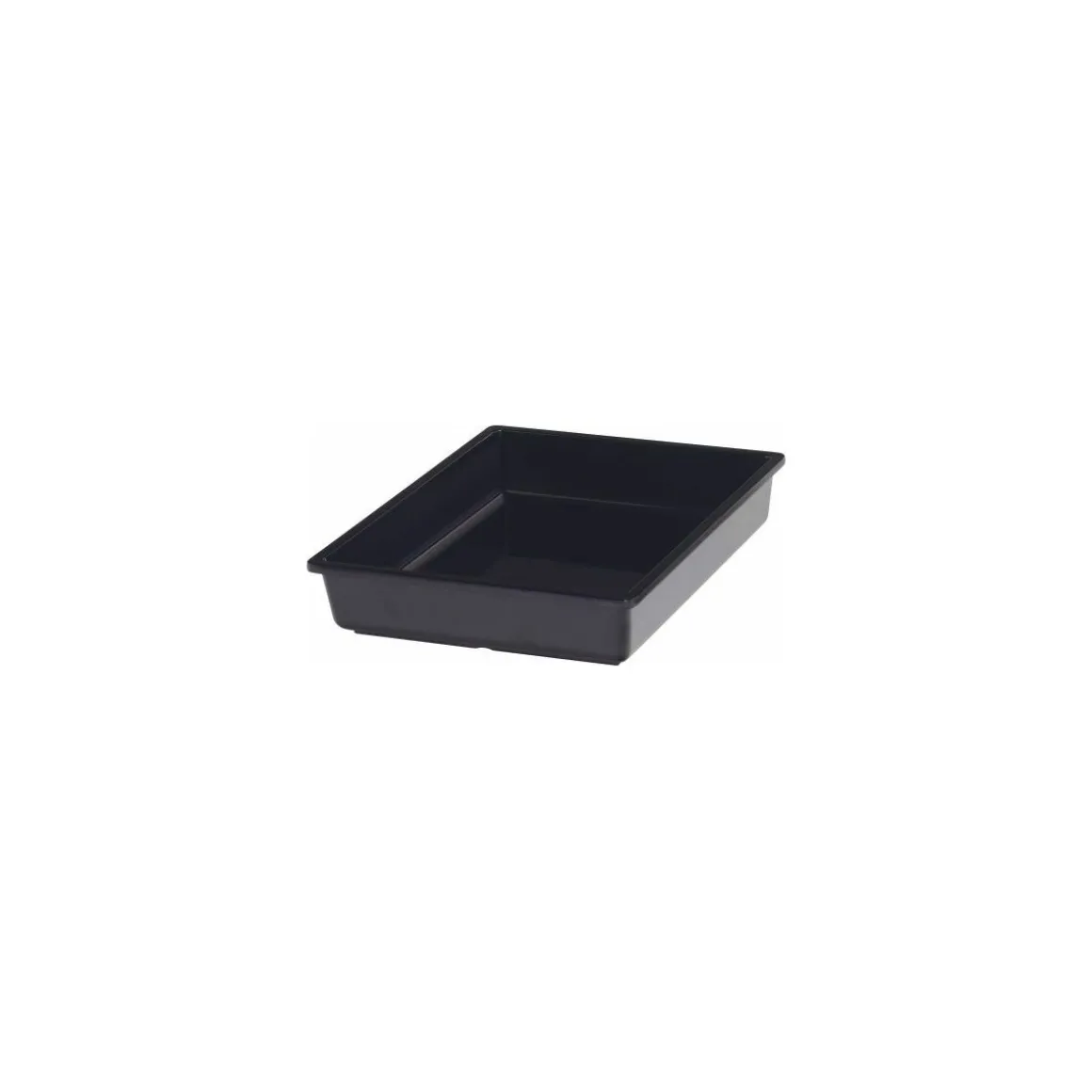 Bac mélamine Vestah noir GN 1/2 H. 6,5 cm