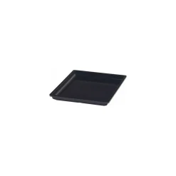 Bac mélamine Vestah noir GN 1/2 H. 3 cm