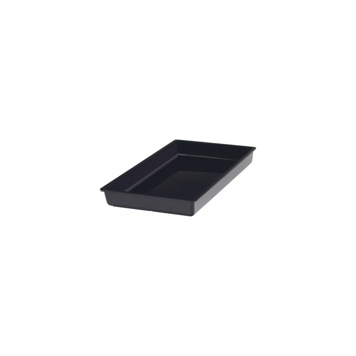 Bac mélamine Vestah noir GN 1/1 H. 6,5 cm