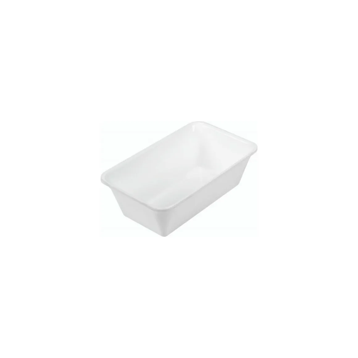 Bac plexi GN 1/4 blanc H. 8 cm 26,5 x 16,2 cm