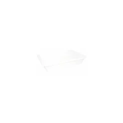 Bac rectangulaire plat PEHD blanc 8 L