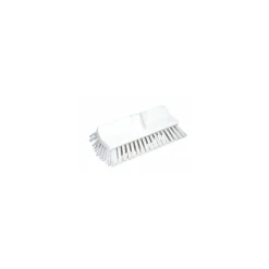 Balai brosse arrondi blanc fibres dures 24,5 cm