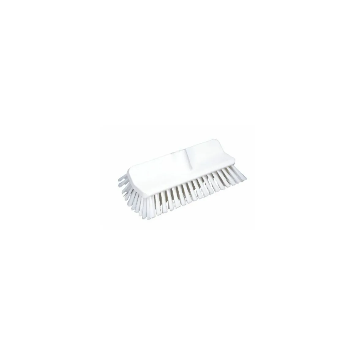 Balai brosse arrondi blanc fibres dures 24,5 cm